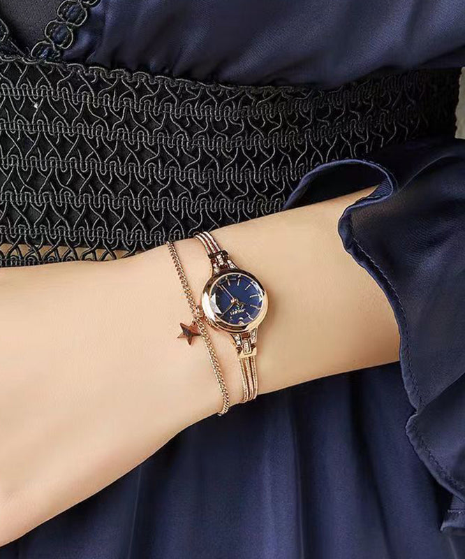 Vogue Tempered Watches Alloy Glass Blue