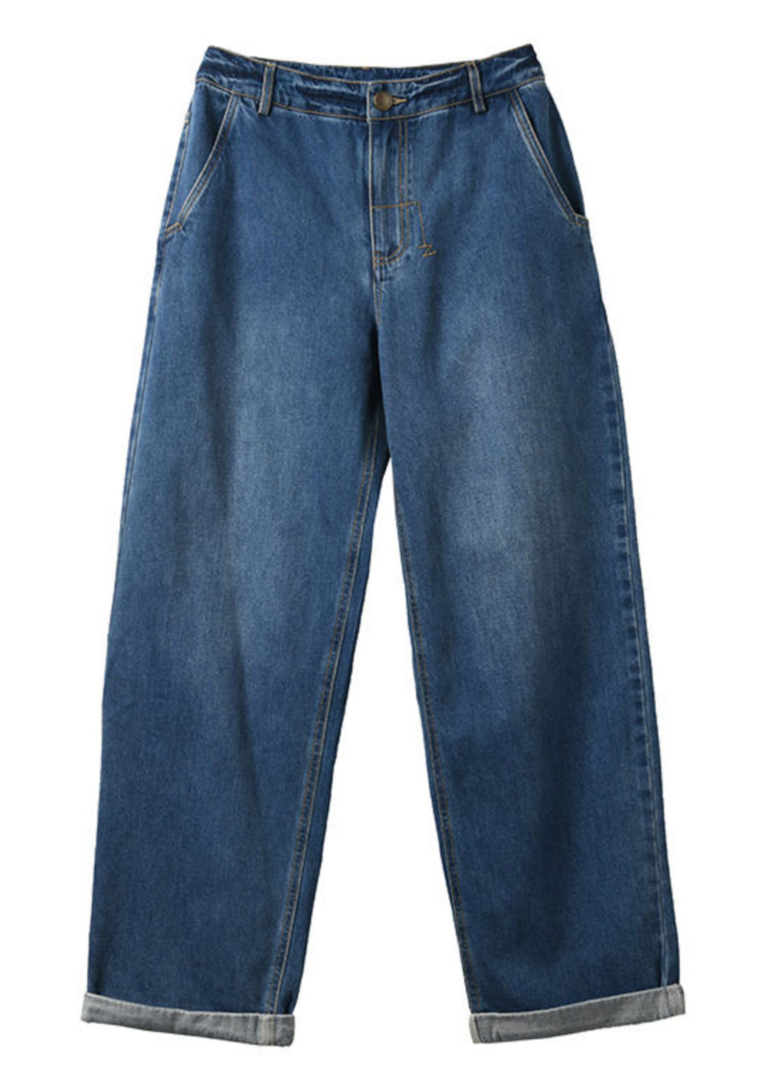 Denim Waist Summer Blue Women High Pants