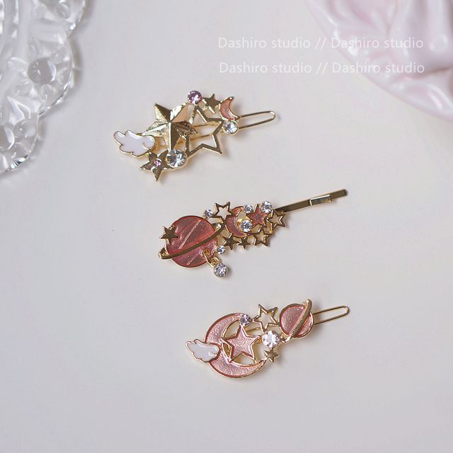 Planet Pin designs) Hair / (various Clip Set: