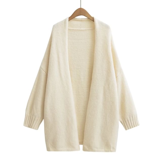 Puff Sleeve Long Knit Cardigan