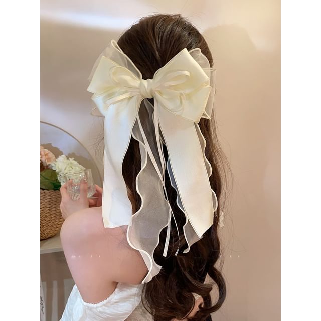 Clip Hair Organza Bow