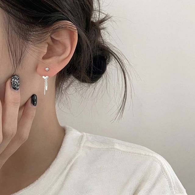 Heart Threader Earring Alloy