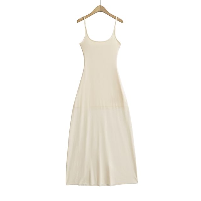 Mesh A-Line Maxi Dress