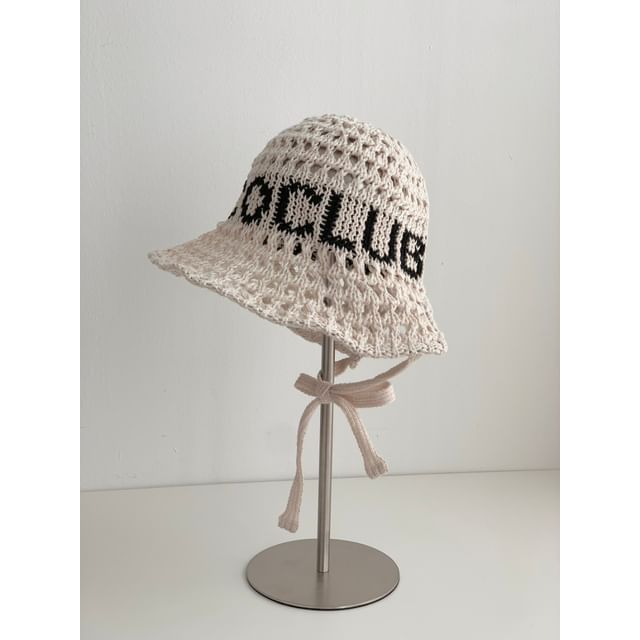 Hat Lettering Bucket Crochet