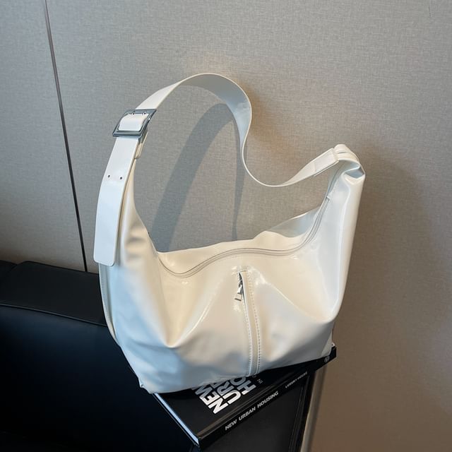 Panel Buckle Shoulder Bag