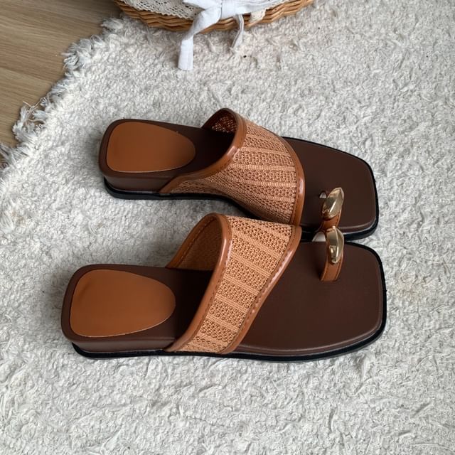 Square Toe Platform Sandals