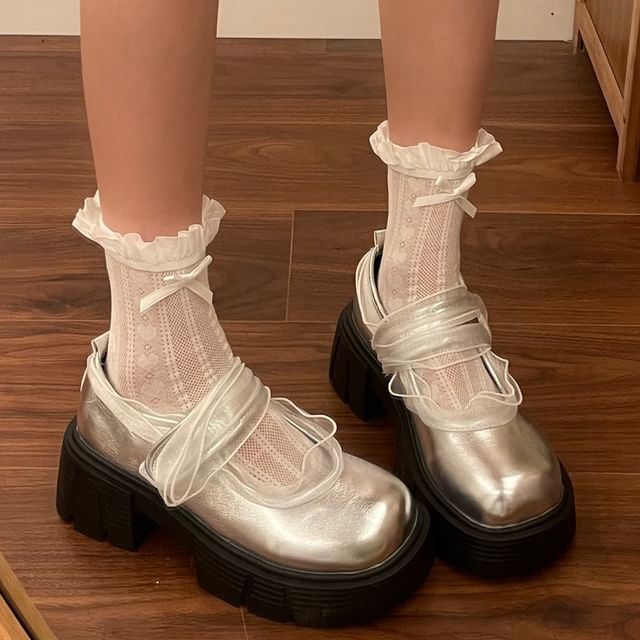 Platform Balletcore Flats