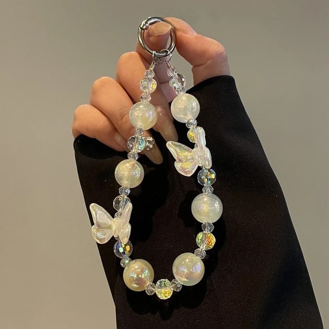Beaded Phone Lanyard Butterfly