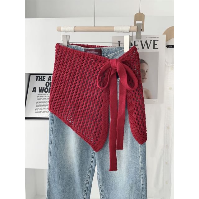 Crochet Knit Half Apron Skirt