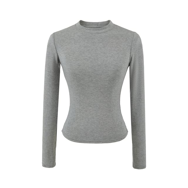 Crew Neck Long-Sleeve Basic Tee