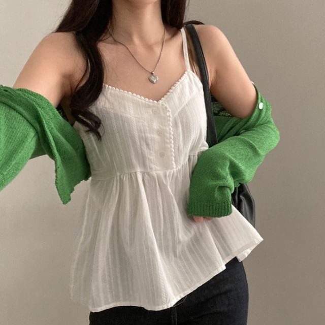 V-Neck Flowy Camisole Top