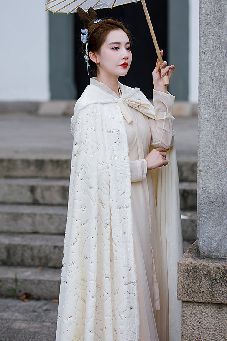 Fairy Sweet Hanfu Gown with Ethereal Cream Tone