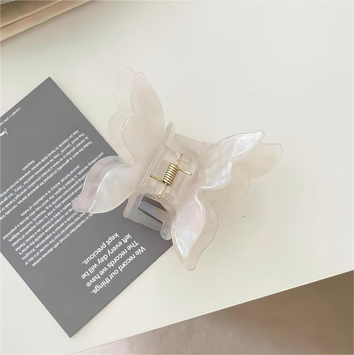 Pinky Butterfly Chignon Claw Clip Hair Clip