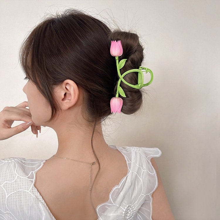 Chic Colorful Tulip Claw Hair Clip