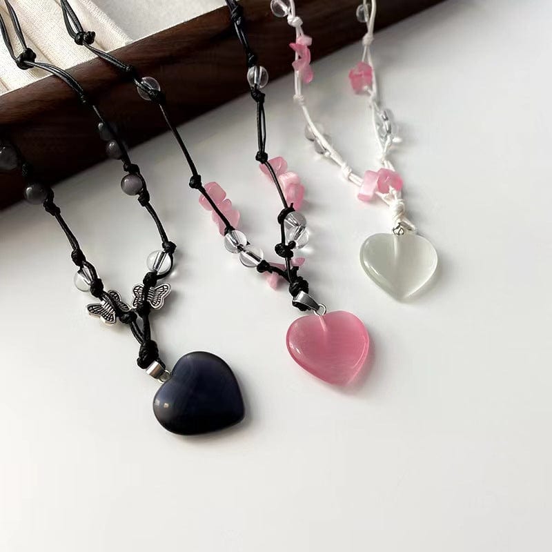 Heart Pendant Matching Necklace