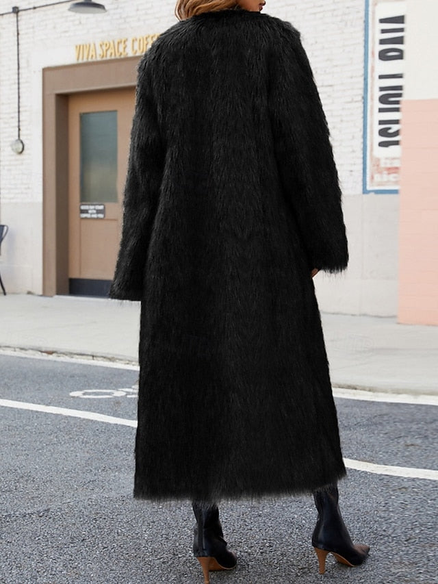 Faux Coat Comfortable Fur Furs Warm Women's