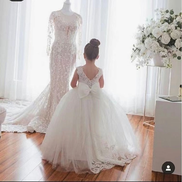 Flower Communion First Party Dress Girl Girls'