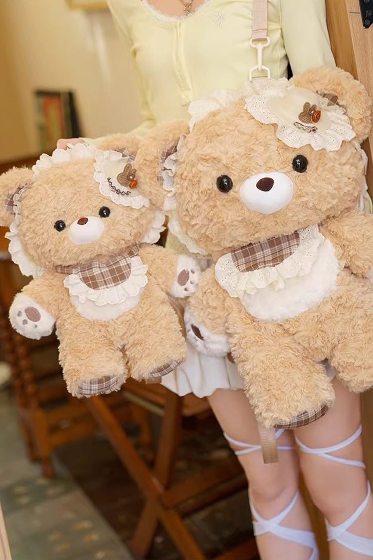 Little Bear Guli Plush Ruffle Lolita Backpack