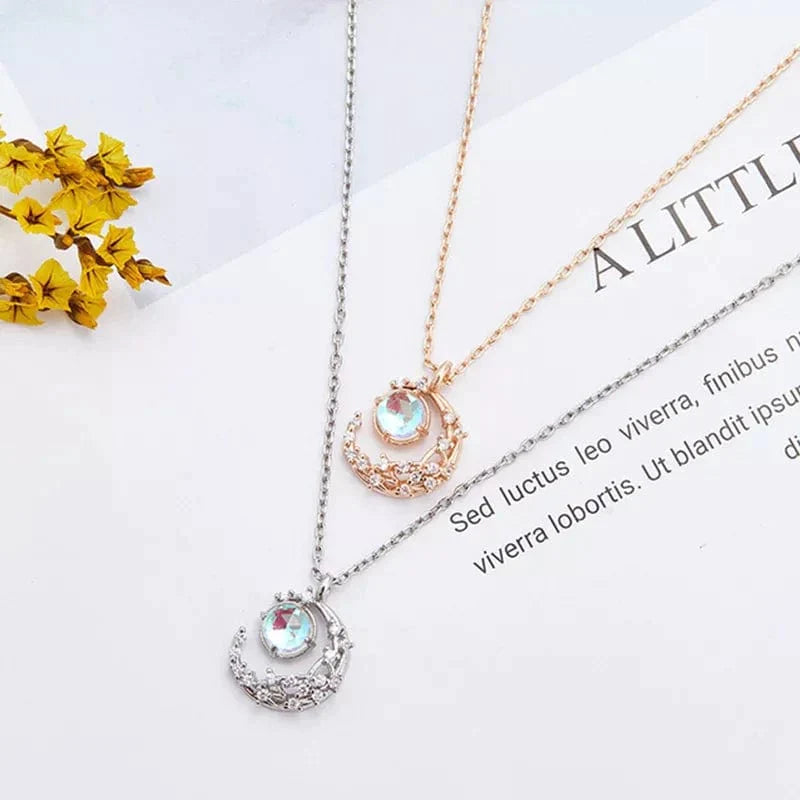 Crystal Moon Necklace