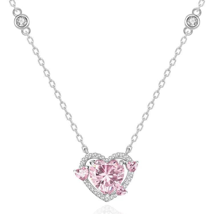 Dainty Crystal Heart Necklace