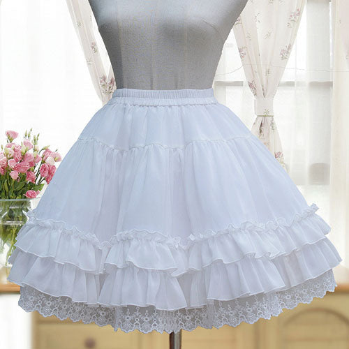Ivory Chiffon Puff Hard Gauze Lolita Petticoat