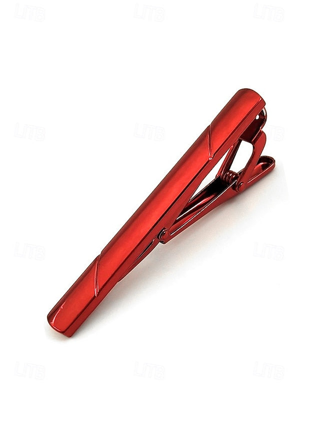 Men's Classic 7 Colors Tie Metal - Clip Available