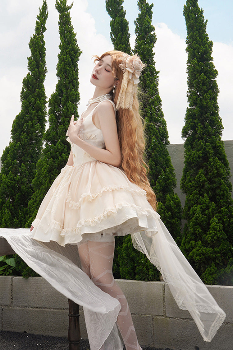 Bowknot Cardigan Sweet Elegant Princess Lolita JSK Dress in Moonlight Symphony