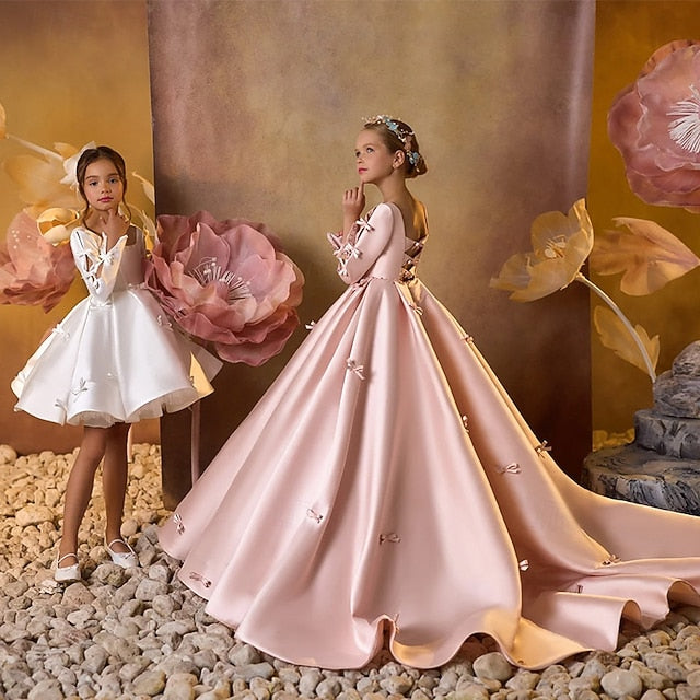 Kids Girls' First Party Dress Flower Communion Girl