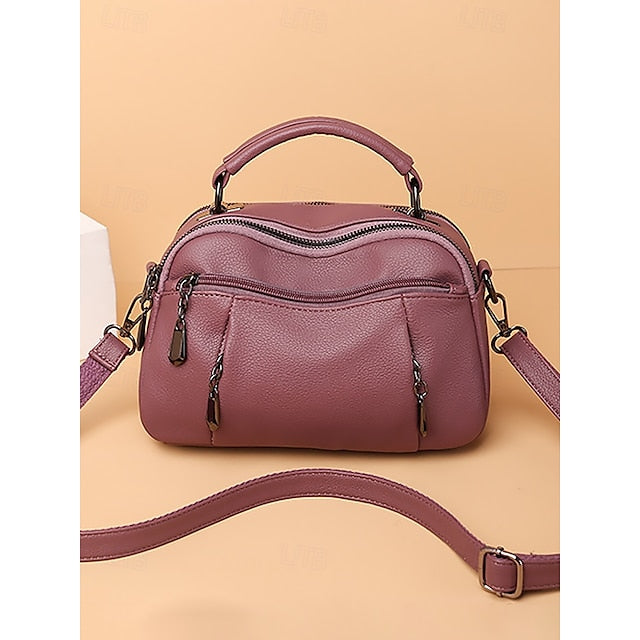 Crossbody Leather Faux Bag Women's