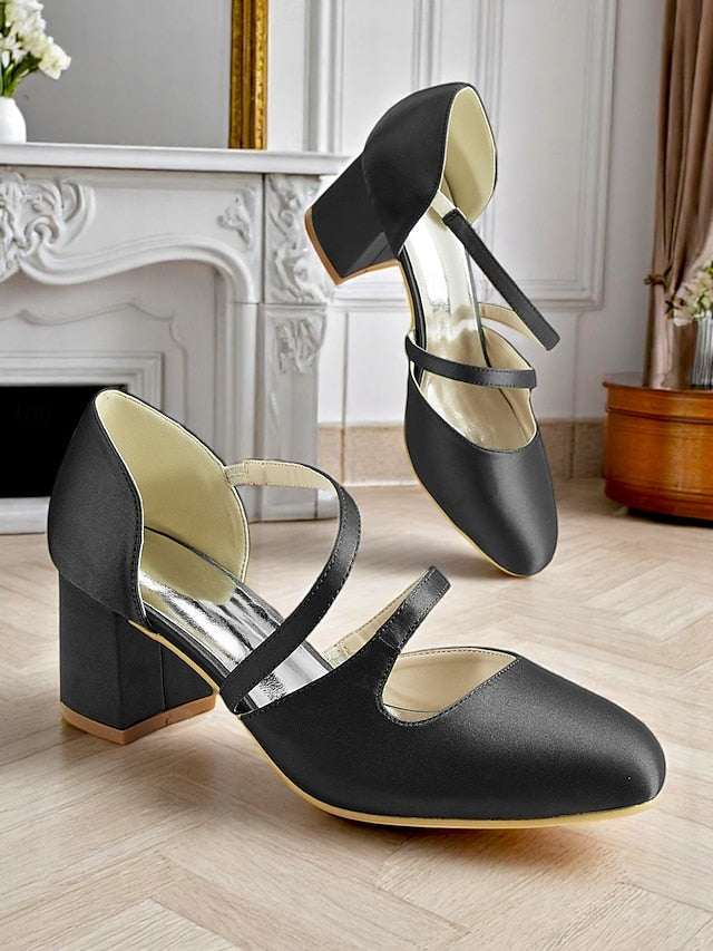 Green Women's Heels Satin – Jane Mary Elegant 1950s Block