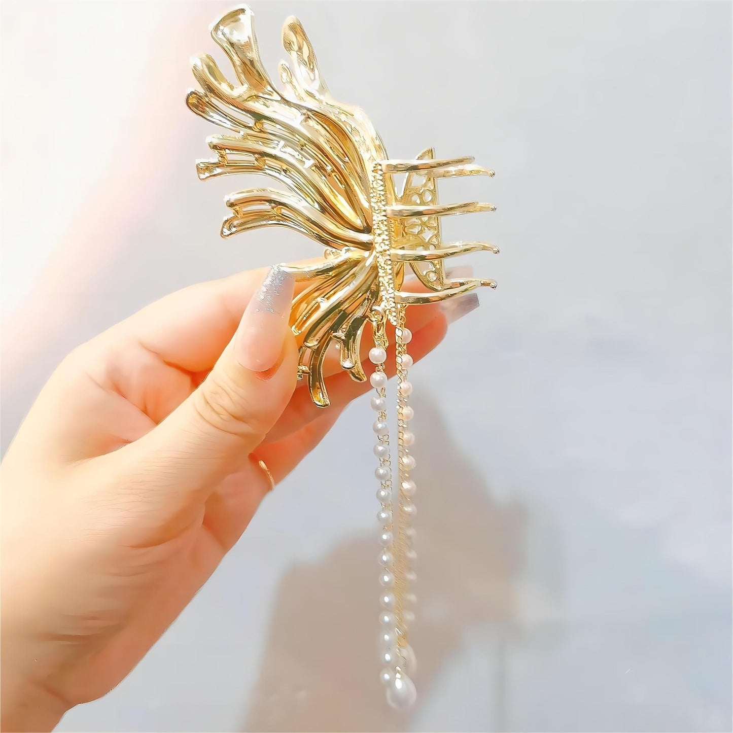Tassel Butterfly Chignon Claw Hair Clip