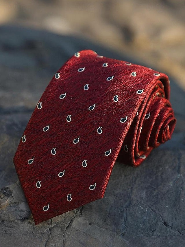 Striped Silk Tie Necktie Paisley and Men's Classic