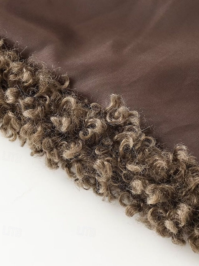 Fur Women's Comfortable Warm Coat Furs Faux Teddy