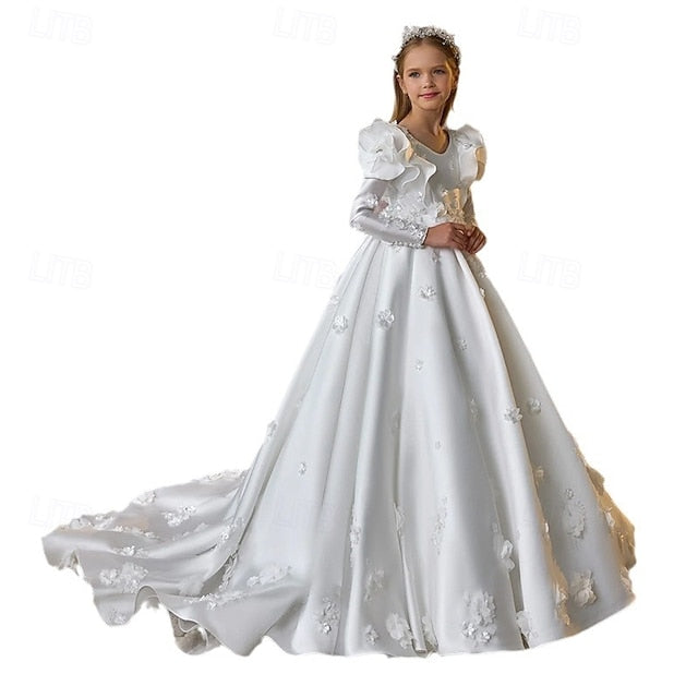 First Dress Communion Flower Girl Girls' Formal