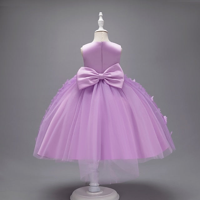 Girl Kids Party Girls' Flower Butterfly Dress