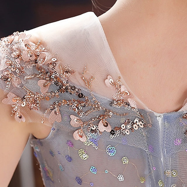 Flower Girls' Dress Short Kids Party Girl Sequin