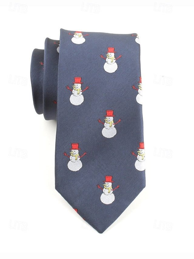 Christmas Men's Necktie Santa with