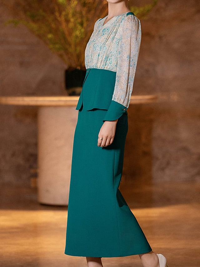 Formal Bride Mother of Sets Elegant Two Dress Piece the