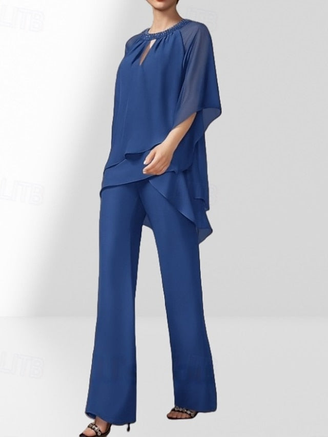 Piece of Two Pantsuit the Bride Dress Wedding Mother Guest