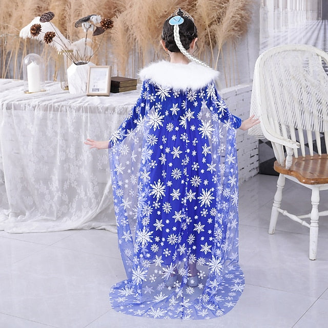 Dress Girl Flower Princess Party Frozen Theme Fairytale Elsa