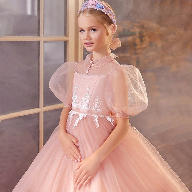 Girls' Dress Princess Evening Flower Party Girl Gown