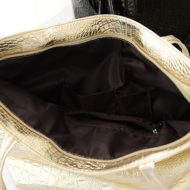 Shoulder Leather Tote Women's Nylon PU Bag Outdoor