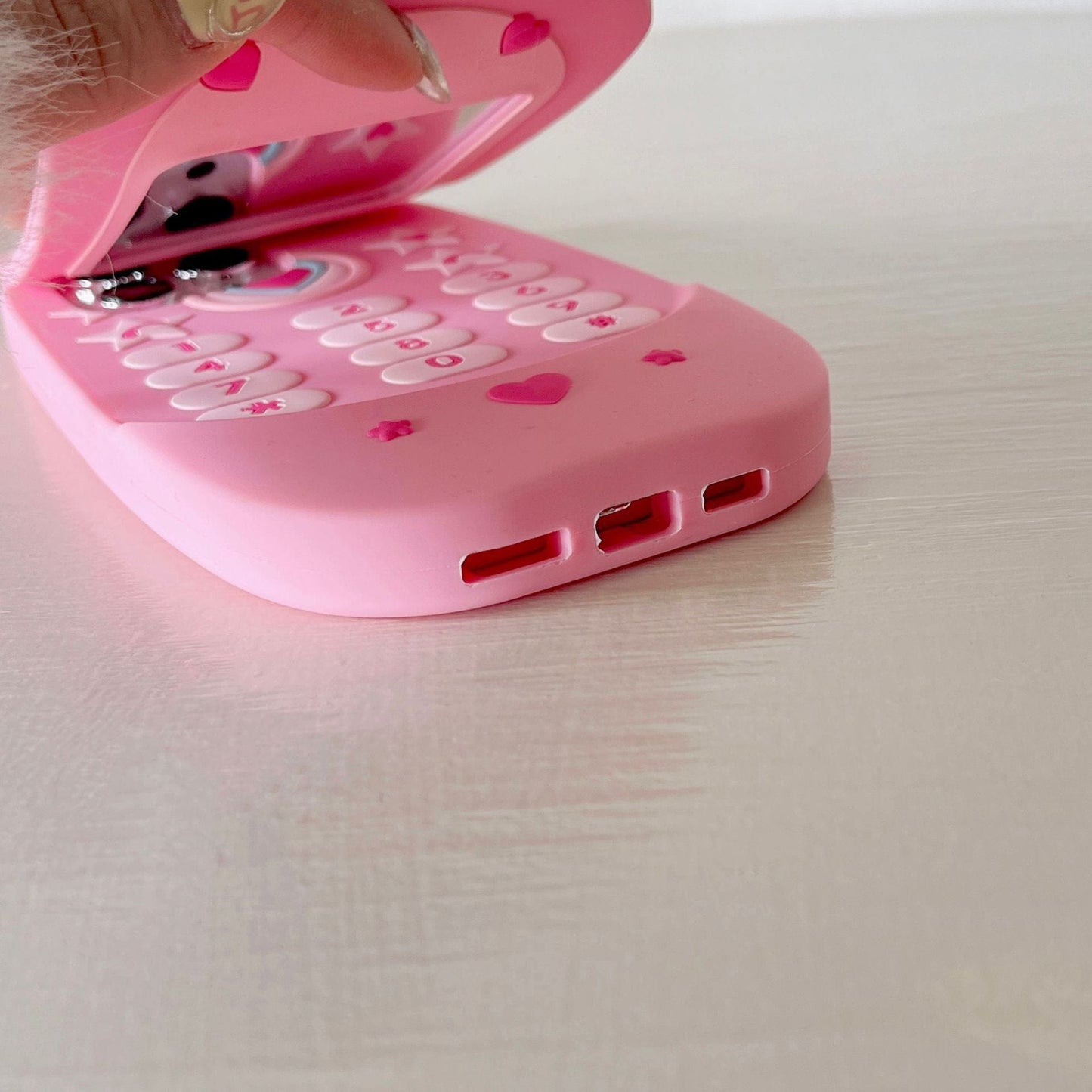 Herz Stern Spiegel Flip iPhone Fall