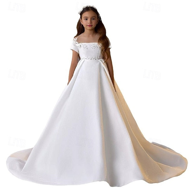 Dress Girls' Girl Party Communion Flower First