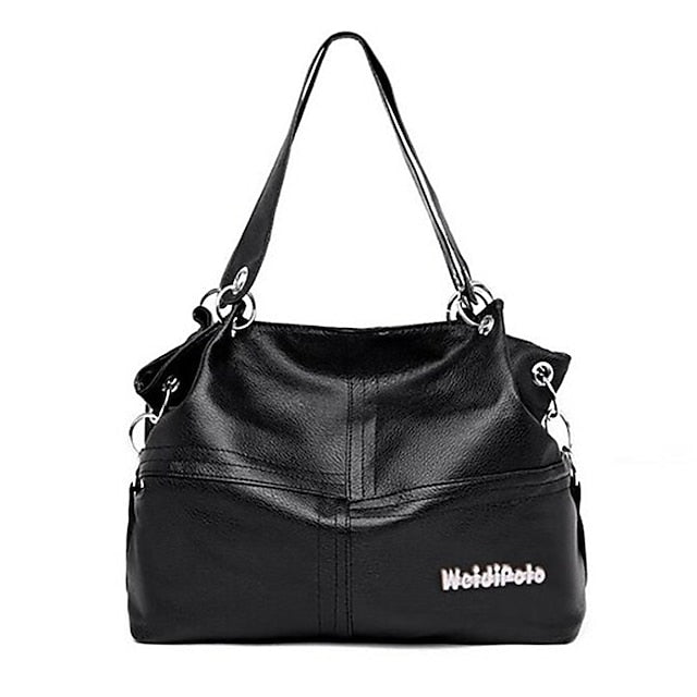 Casual Handbag with Canvas Leather Straps – Women's