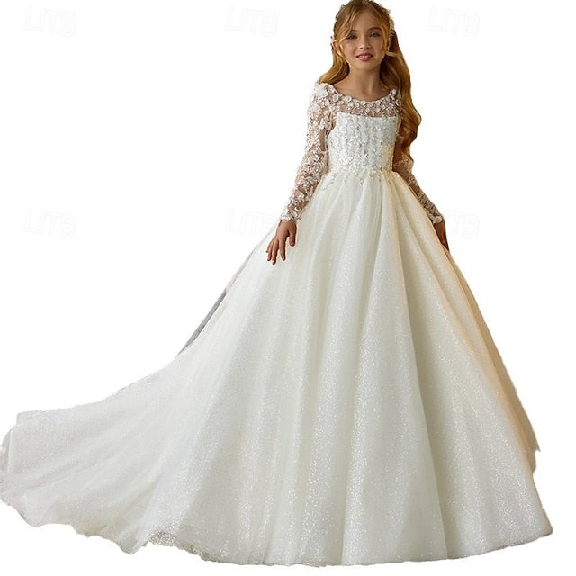Party Girls' Dress First Flower Communion Girl