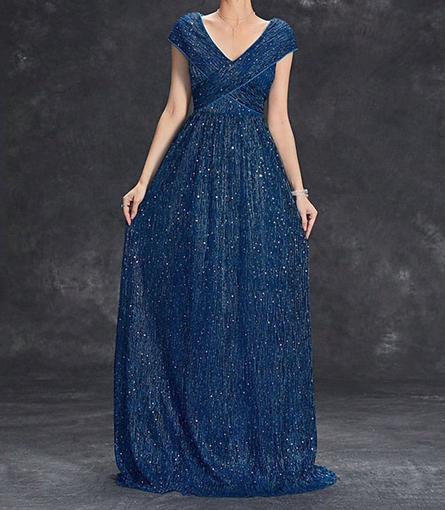 Elegant Dress the Floor Party Bride of Mother Neck V