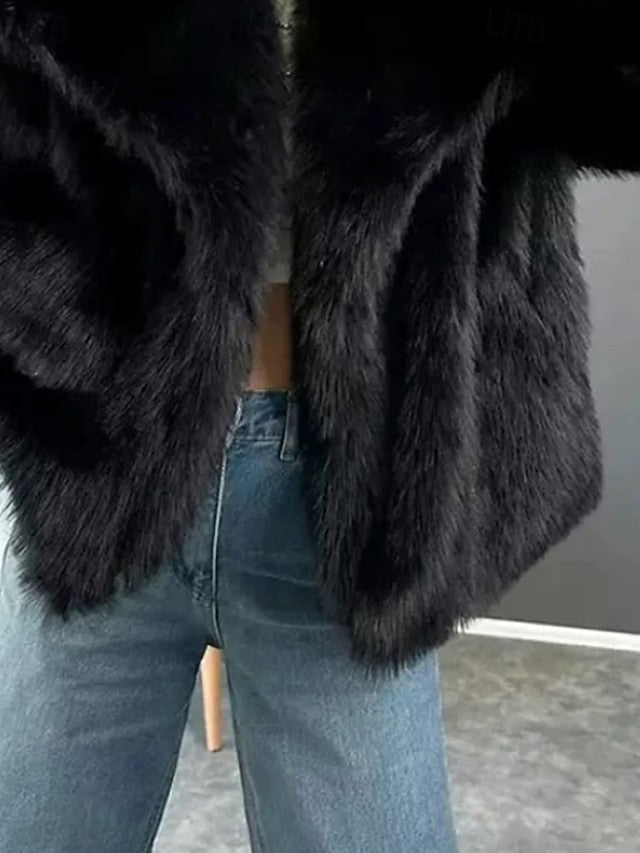 Women's Leathers Warm Comfortable Coat Fur Faux Furs