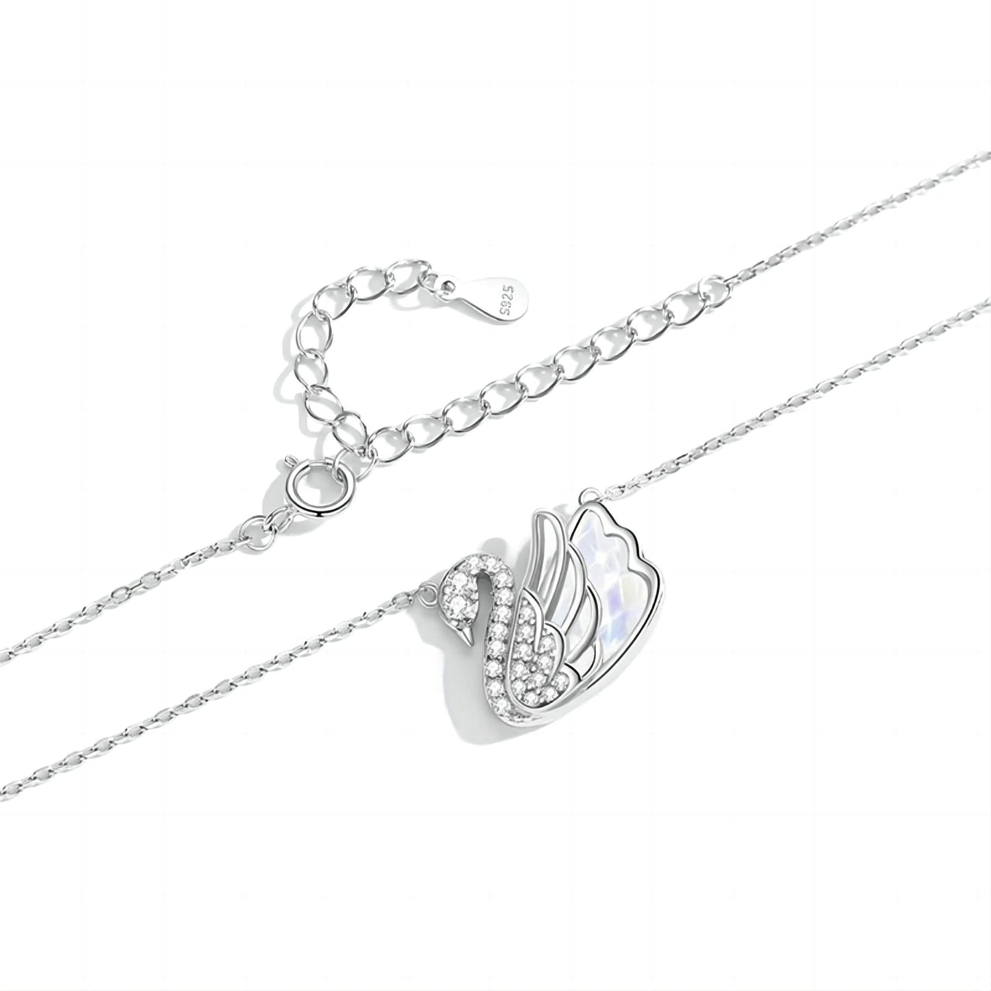 Swarovski Crystal Swan Pendant Necklace