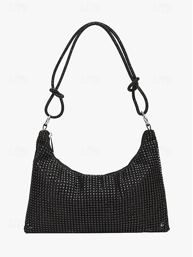 Bag Elegant Handbag Evening Rhinestone Shoulder – Women's